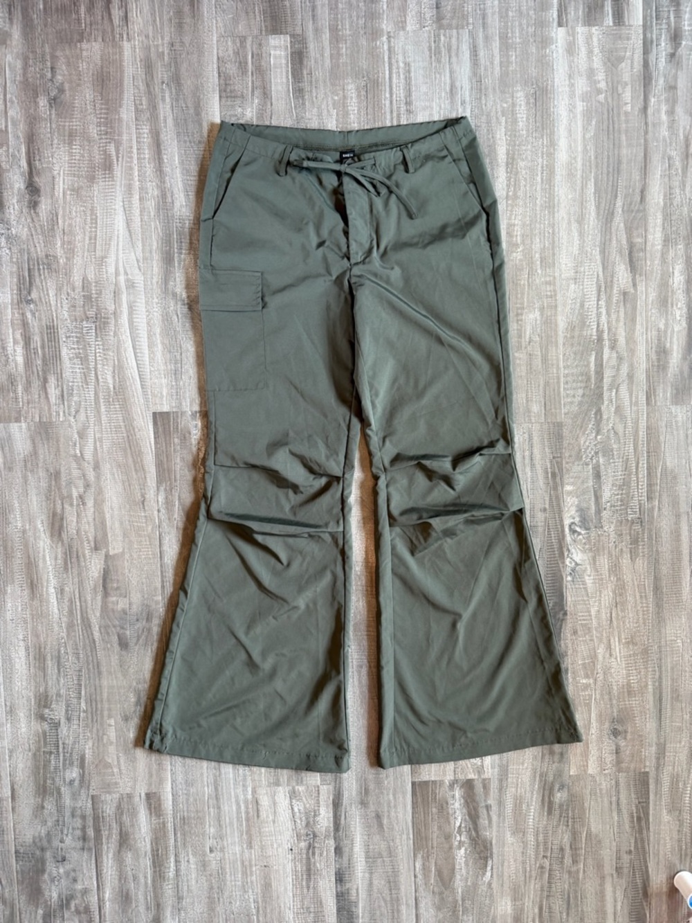 SHEIN Olive Green Stretch Waistband Pants